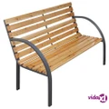vidaXL Garden Bench 112 cm Solid Wood Fir