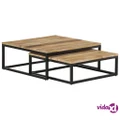 vidaXL Nesting Coffee Tables 2 pcs Solid Mango Wood