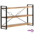 vidaXL 3-Tier Bookcase 140x30x80 cm Solid Acacia Wood