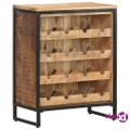 vidaXL Wine Cabinet 62x33x78.5 cm Rough Mango Wood