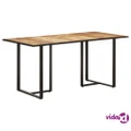 vidaXL Dining Table 160 cm Rough Mango Wood