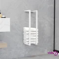 vidaXL Towel Rack White 12.5x12.5x60 cm Steel