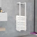 vidaXL Towel Rack White 25x20x95 cm Steel