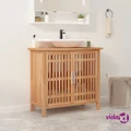 vidaXL Bathroom Sink Cabinet 66x29x61.5 cm Solid Wood Walnut
