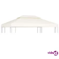vidaXL Water-proof Gazebo Cover Canopy 310 g / m² Cream White 3 x 4 m