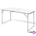 vidaXL Foldable Camping Table Height Adjustable Aluminium 120 x 60 cm