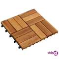 vidaXL 10 pcs Acacia Decking Tiles 30 x 30 cm