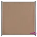 vidaXL Fence Panel with 2 Posts Fabric 180x180 cm Taupe