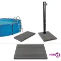 vidaXL Floor Element for Solar Shower Pool Ladder WPC