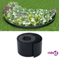 vidaXL Garden Edging Black 10 m 15 cm PE