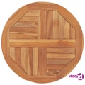 vidaXL Table Top Solid Teak Wood Round 2.5 cm 60 cm