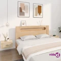 vidaXL Wall-mounted Bedside Cabinets 2 pcs Sonoma Oak 50x36x25 cm