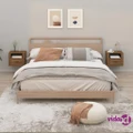 vidaXL Wall-mounted Bedside Cabinets 2 pcs Brown Oak 50x36x40 cm