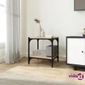 vidaXL TV Cabinet Sonoma Oak 40x33x41 cm Engineered Wood and Steel