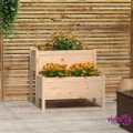 vidaXL Planter 84.5x84x75 cm Solid Wood Pine