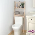 vidaXL Toilet Rack 63.5x32x179 cm Solid Wood Pine