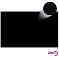 vidaXL Floating Rectangular PE Solar Pool Film 8 x 5 m Black