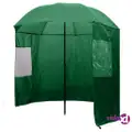 vidaXL Fishing Umbrella Green 240x210 cm