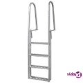 vidaXL 4-Step Dock/Pool Ladder Aluminium 167 cm