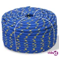 vidaXL Marine Rope Polypropylene 10 mm 50 m Blue