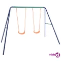vidaXL Swing Set with 2 Seats Steel