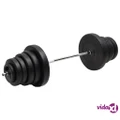 vidaXL Barbell with Plates 90 kg