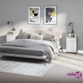 vidaXL Bedside Cabinets 2 pcs White 40x35x70 cm Engineered Wood