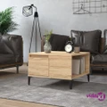 vidaXL Coffee Table Sonoma Oak 55x55x36.5 cm Engineered Wood