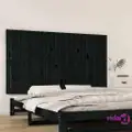 vidaXL Wall Headboard Black 159.5x3x90 cm Solid Wood Pine