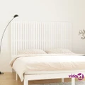vidaXL Wall Headboard White 185x3x110 cm Solid Wood Pine