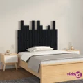 vidaXL Wall Headboard Black 95.5x3x80 cm Solid Wood Pine