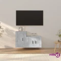 vidaXL 2 Piece TV Cabinet Set Concrete Grey Engineered Wood