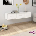 vidaXL Wall-mounted Drawer Shelf White 88x26x18.5 cm Engineered Wood