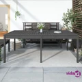 vidaXL Garden Table Grey 203.5x100x76 cm Solid Wood Pine