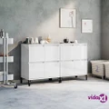 vidaXL Sideboards 2 pcs High Gloss White 60x35x70 cm Engineered Wood
