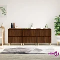 vidaXL Sideboards 3 pcs Brown Oak 60x35x70 cm Engineered Wood