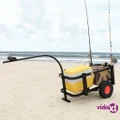 vidaXL Fishing Trolley Black Steel