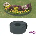 vidaXL Garden Edging Grey 10 m 20 cm Polyethylene