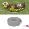 vidaXL Garden Edgings 2 pcs Grey 10 m 15 cm Polyethylene