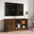 vidaXL TV Cabinet Brown Oak 102x35.5x47.5 cm Engineered Wood