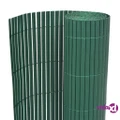 vidaXL Double-Sided Garden Fence PVC 90x500 cm Green