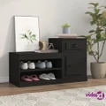 vidaXL Shoe Cabinet Black 100x42x60 cm Engineered Wood