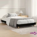 vidaXL Bed Frame Black 92x187 cm Single Size Engineered Wood