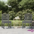 vidaXL Garden Chairs 2 pcs Grey 50x48x91.5 cm Solid Wood Pine