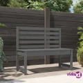 vidaXL Garden Bench Grey 109 cm Solid Wood Pine