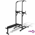 vidaXL Power Tower with Sit-up Bench