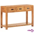 vidaXL Console Table 110x40x76 cm Solid Acacia Wood Honey Finish