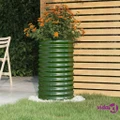 vidaXL Garden Planter Powder-coated Steel 40x40x68 cm Green