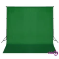 vidaXL Backdrop Support System 600x300 cm Green