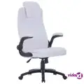 vidaXL White Artificial Leather Swivel Chair Adjustable